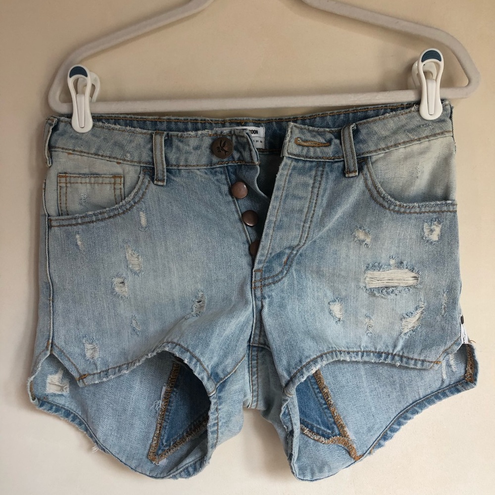 Oneteaspoon High waisted Shorts- Star